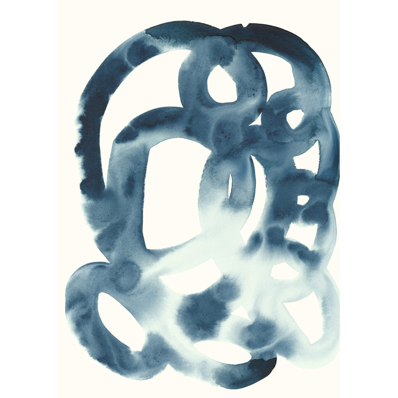 «Sans titre 16» par Sunny Goodwin - reproduction encadrée sur papier, Cadre en chêne, H 36 po x l 27,5 po x P 1,75 po