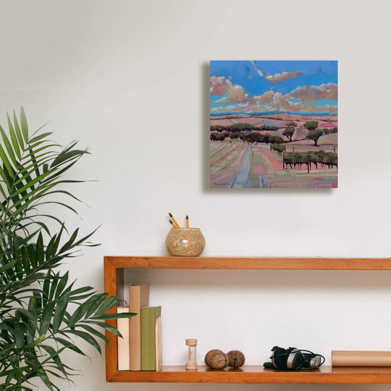  «Bethany Blueprint» par Belinda Wilson, art mural sur toile, 12 po x 12 po, H 12 po x l 12 po