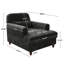 Chaise longue d'intérieur rembourrée 36 po-904714860