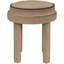 Repose-pieds / tabouret en velours beige Velin-130942128