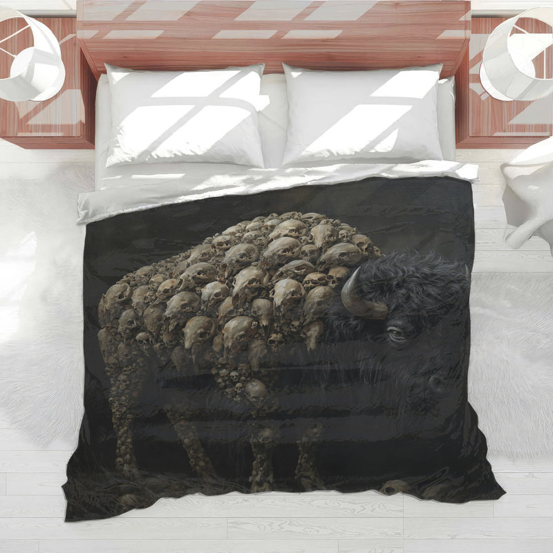 Édredon Buffalo en crânes, Grand lit