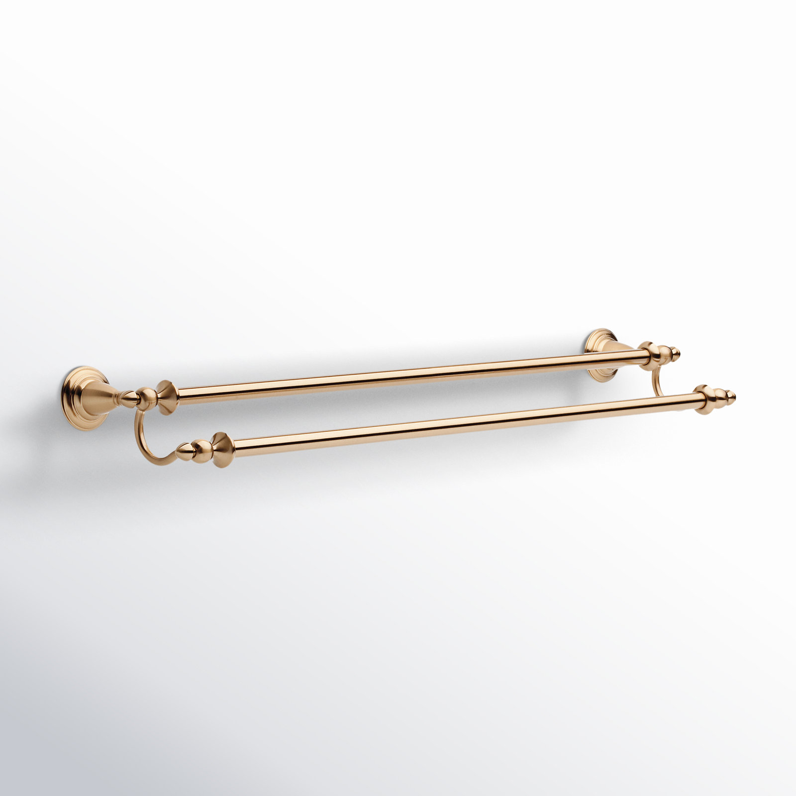 Victorian 24" Wall Mounted Towel Bar, Brilliance Champagne Bronze