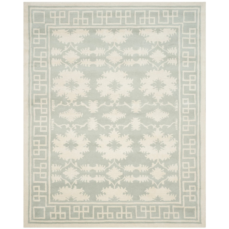 Tapis oriental en laine touffeté à la main Rudra, Rectangle 6 pi x 9 pi