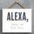 Alexa Pass Me the Rum - Unframed Typography on Wood