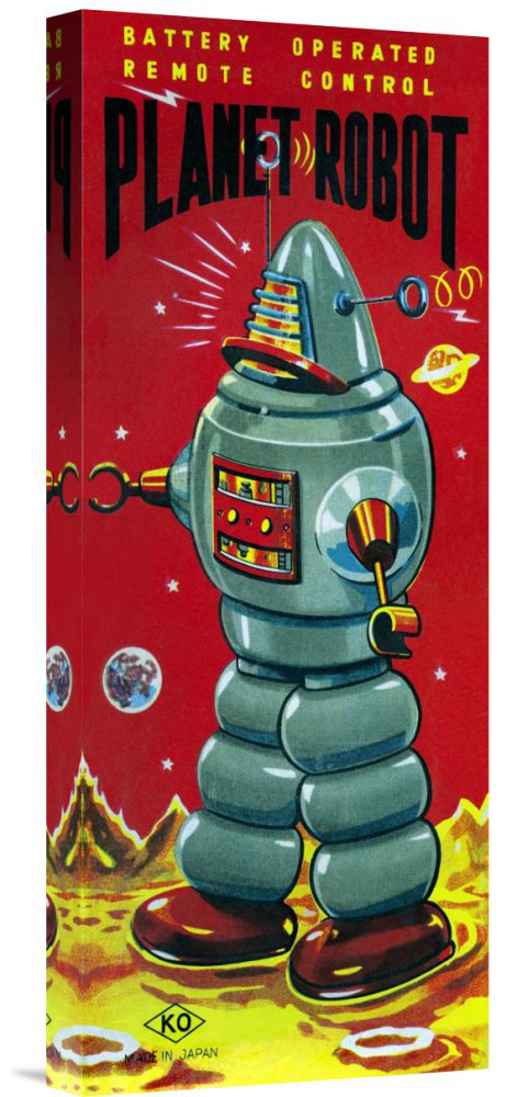 Global Gallery 'Planet Robot' by Retrobot Vintage Advertisement on ...