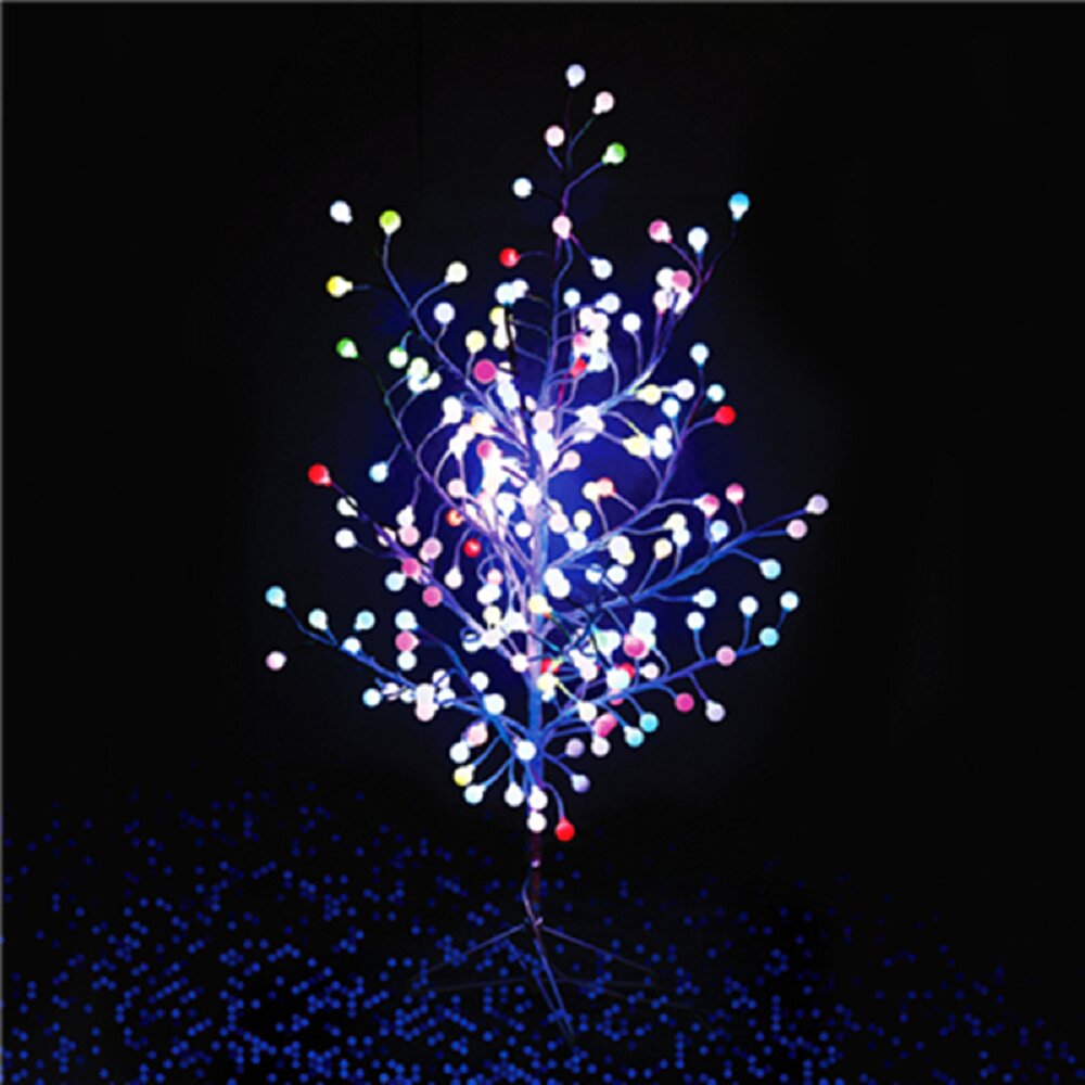 Lighted Willow Tree, 5.5ft 256 LEDs LED Weeping Willow Tree Warm White&Multicolor Light with 10Modes Timer, Artificial Christmas Tree Light for Indoor