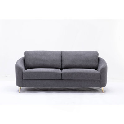 Yuina Gray Linen 3PCS Living Room Set