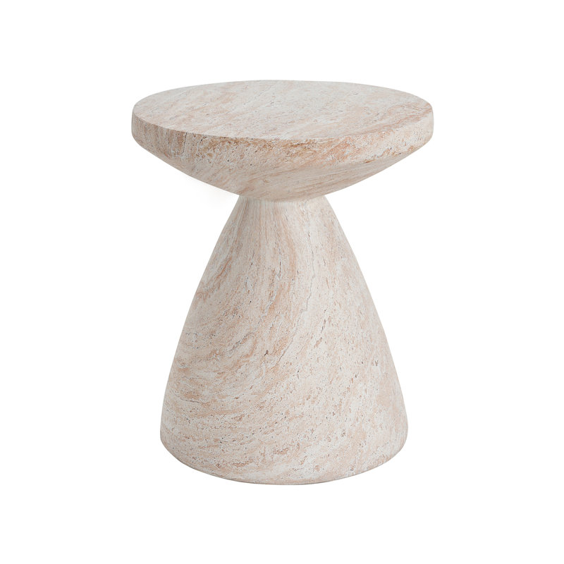 Outdoor/Indoor Lightweight Concrete Side Table