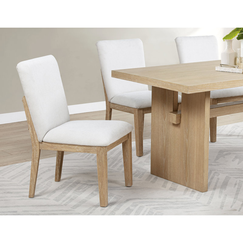 Chaise d'appoint rembourrée Lexington, Chêne clair
