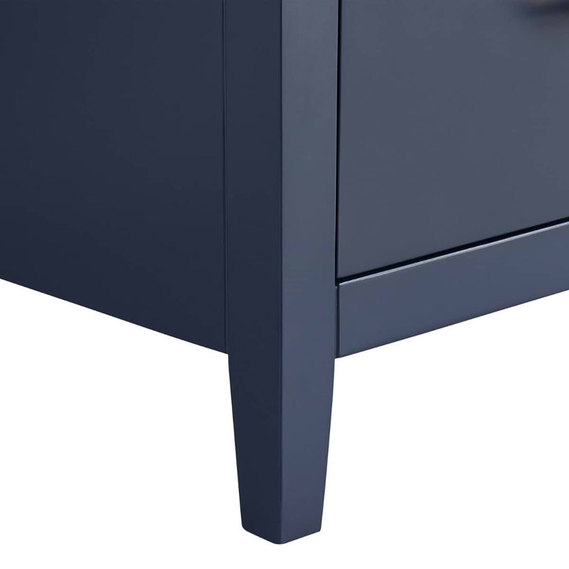 Iconic 24" Freestanding Standard Single Bathroom Vanity with Top, Navy, Gold