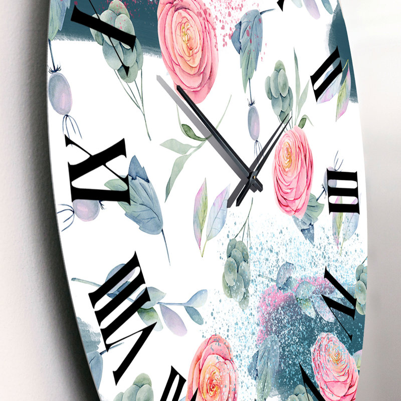 Horloge murale rose, Petit