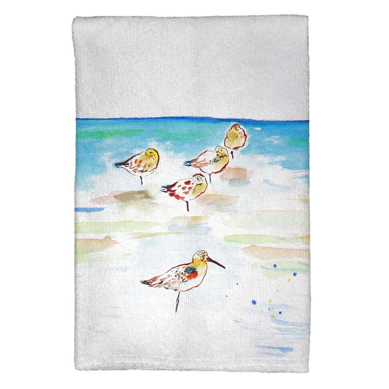Serviette à main cinq sanderlings