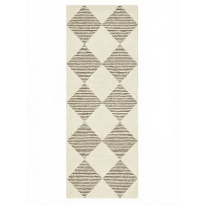 Rug Branch Sepia 3' X 10' (2'7'' X 10') Beige/Brown Geometric Indoor Runner Rug, Contemporary, Medium Pile, Stain-Resistant Hallway Carpet - Entryway