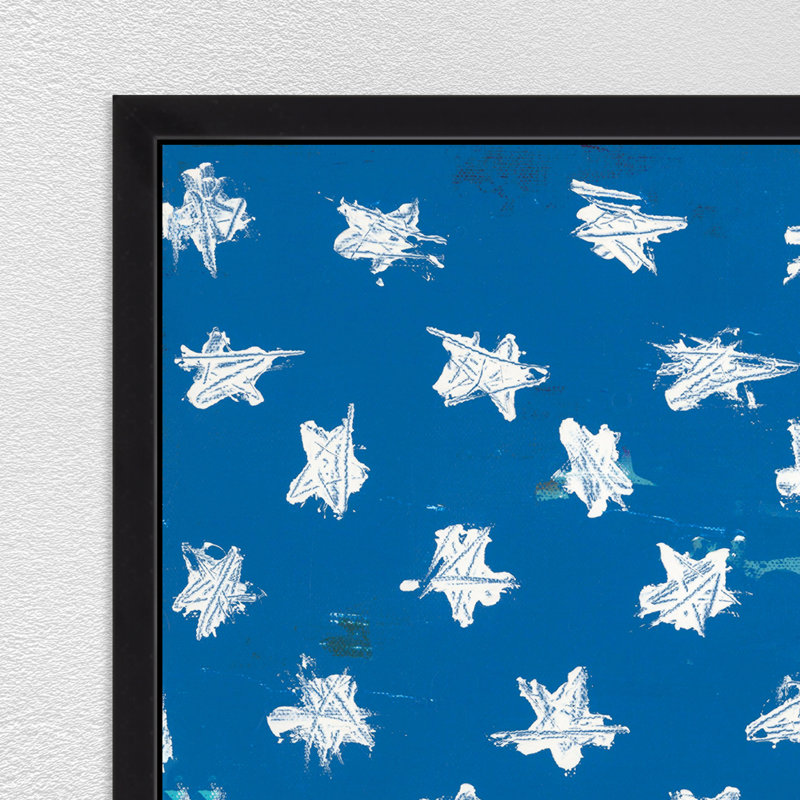 "USA" par Bella Lane, art mural encadré, Image au gel brossé