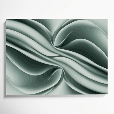 Gradient Abstract 18 Green Canvas Wall Art