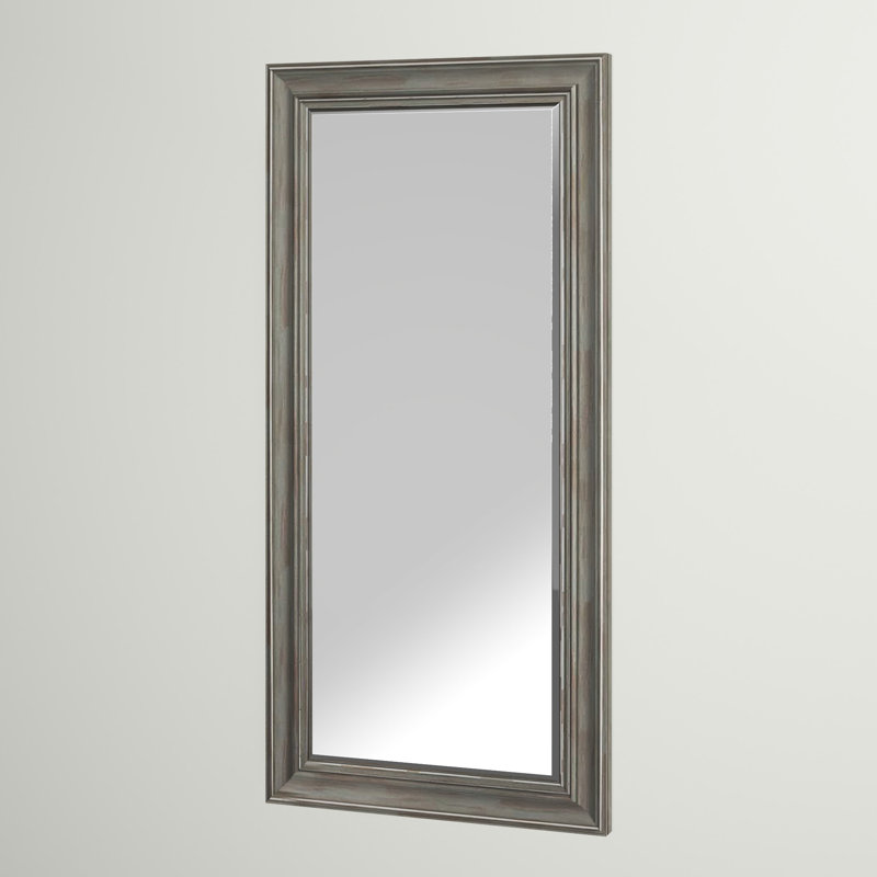 Latwanda Flat Mirror, Antique Gray