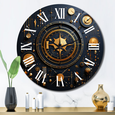 Horloge murale en métal