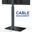 Base de meuble télé FITUEYES avec support pivotant réglable en hauteur pour téléviseur de 32 à 60 pouces, blanc-66304262