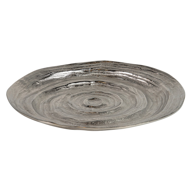Aluminum Tray, 4cm H x 35cm W x 35cm D, Silver