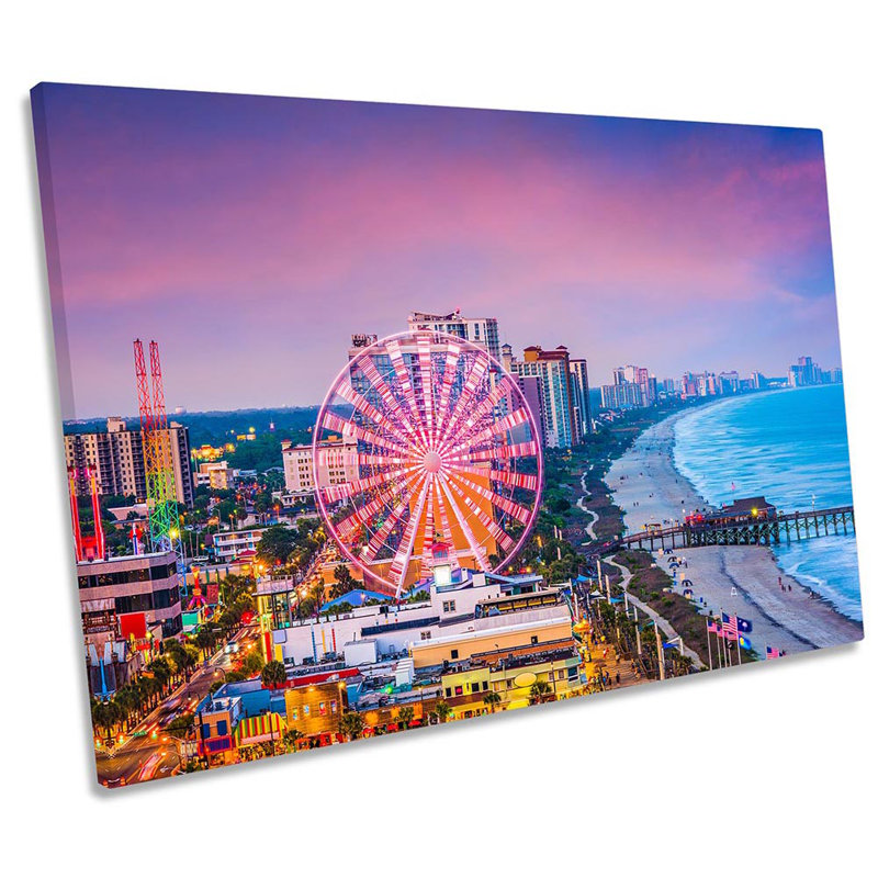 Myrtle Beach South Carolina Framed - Wrapped Canvas Print, 30.5cm H x 45.7cm W x 2cm D