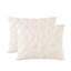 Ensemble d'édredon en microfibre texturée ivoire French Fancy-121534394-121534395
