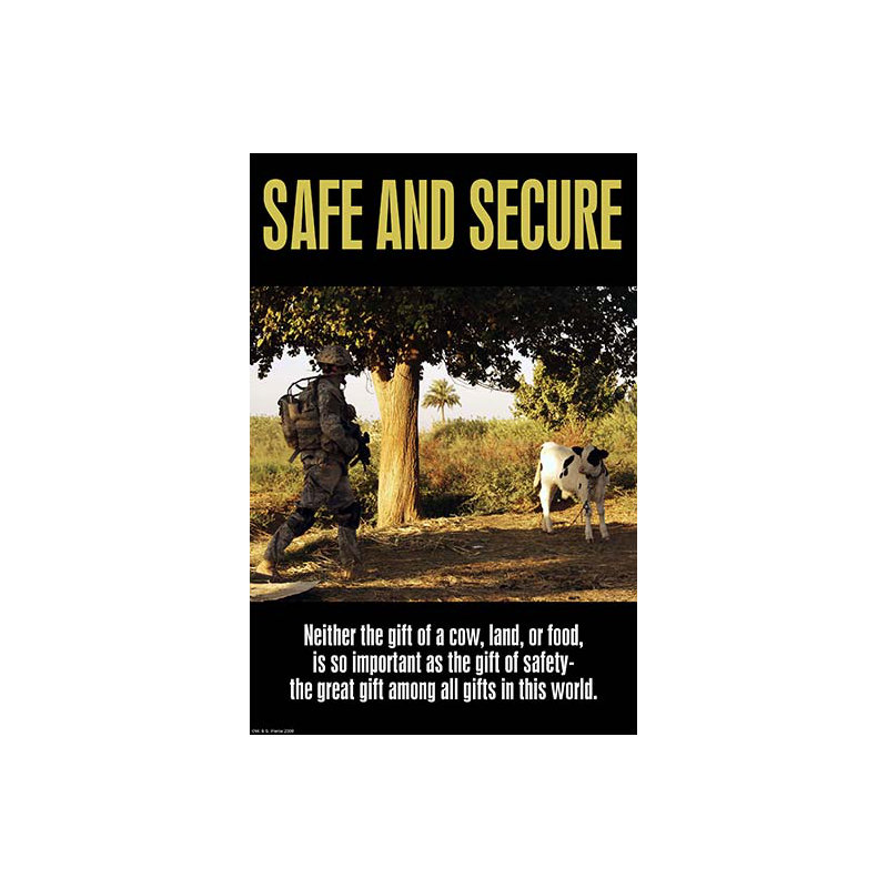 Safe & secure par wilbur pierce-impression de publicités, H 66 po x l 44 po