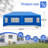 Outdoor Party Tent With Removable Sidewalls, Waterproof Patio Gazebo Canopy With Windows For Wedding Birthday Backyard Events-124521057