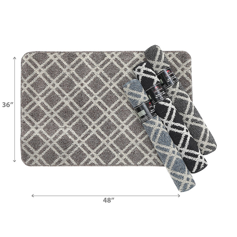 Geometric Indoor Doormat, Rectangle 3' x 4'