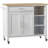 Landau Solid Wood Top Kitchen Cart