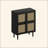 4-Doors Rattan Mesh Storage Cabinet, Sideboard With Eight Storage Spaces, For Entryway, Living Room, Hallway-984562129