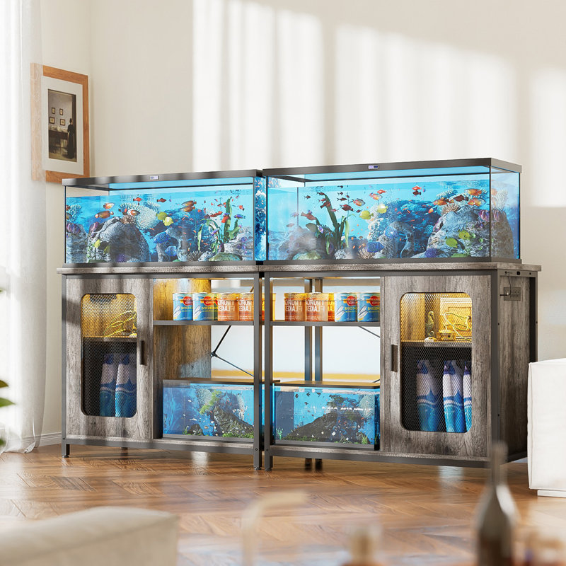 Réservoir d'aquarium 29 gallons Gentilucci, Chêne