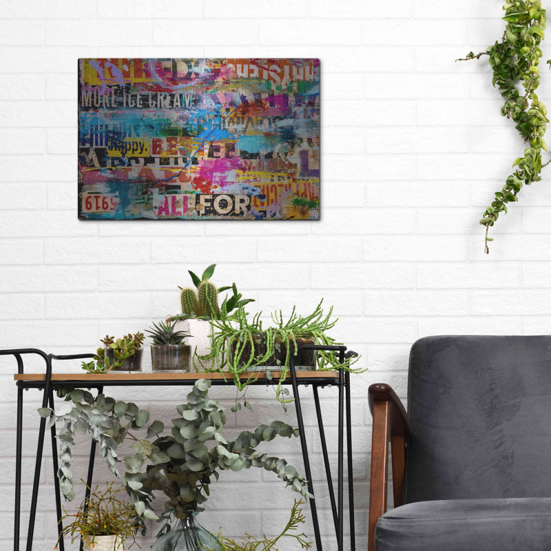 «Metromix Luv I» par Erin Ashley - reproduction d'art non encadrée, L 16 po x H 12 po