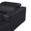 Canapé modulaire en forme de L en cuir véritable 4 pièces NOIR avec 1 fauteuil inclinable électrique et appuis-tête réglables NOIR-133069865-133069861