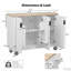 Îlot de cuisine sur roulettes avec support de rangement interne Farmhouse-118094486