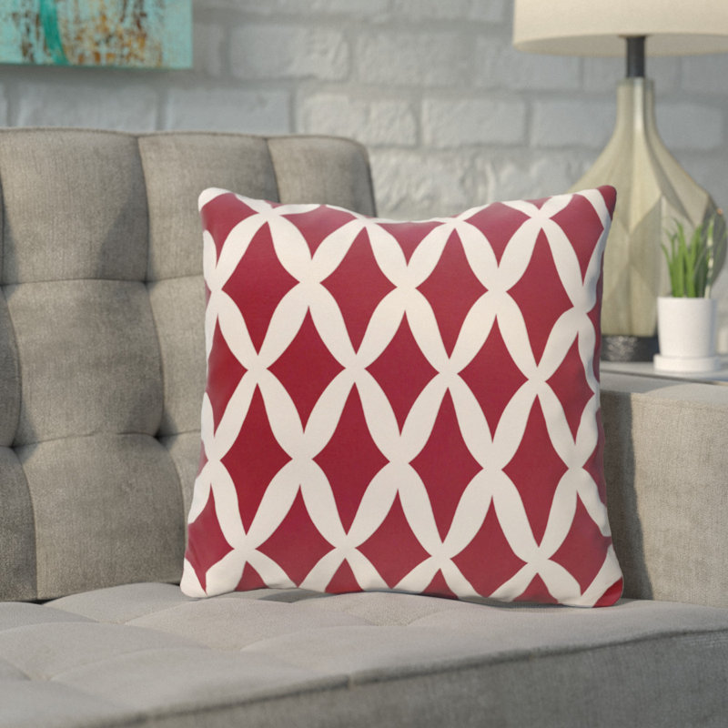 Housse de coussin carré carré et insert, H 18 po x l 18 po, Glaçon