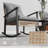 Button Tufted Cushions With Patio Furniture Set, Rattan Rocking Chairs, Coffee Table-1590468324