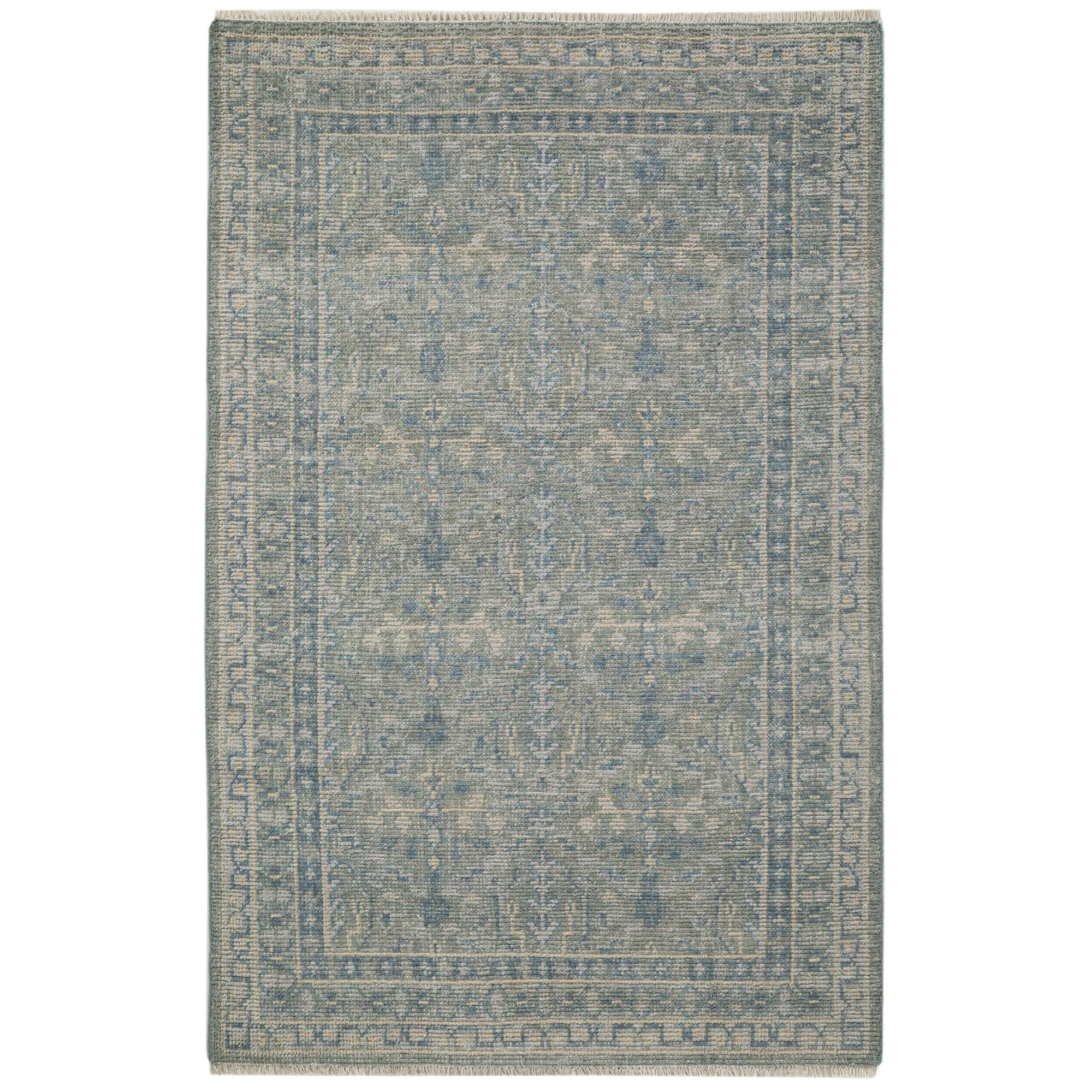 Zuri Hand Knotted Wool Indoor Rug, Rectangle 3' x 5'