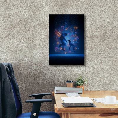 Epic Graffiti 'Best Friends To Infinity And Beyond 2' by Ann Klee Canvas Wall Art, 18" x 26"