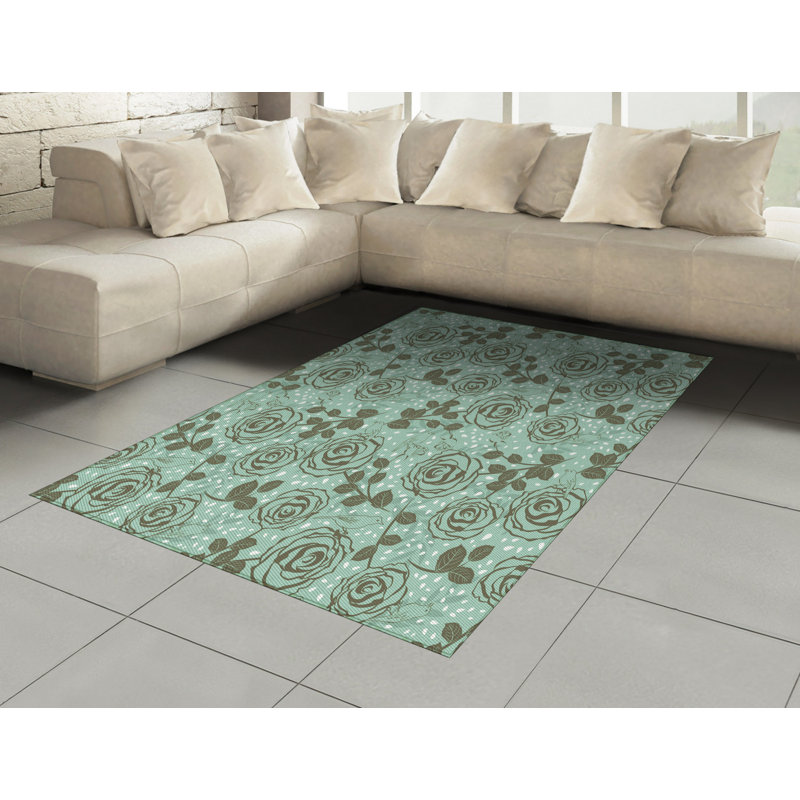 Calista Floral Hand Woven Area Rug, Rectangle 120 x 180cm