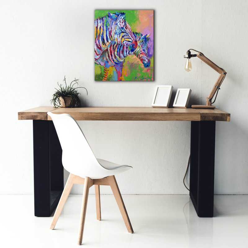 "Zèbre" par Richard Wallich, H 24 po x l 20 po x P 0,75 po