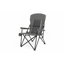 Fauteuil de jardin robuste à haut dossier avec support 250LBS, chaise pliante portable avec porte-gobelet - gris
