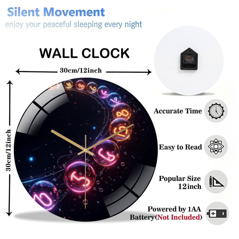 Horloge murale 12 po