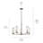 Crosby 5-Light Brushed Nickel Chandelier with Clear Glass Shades-586300347