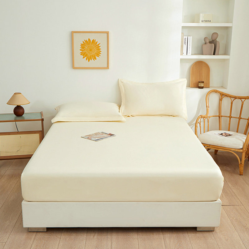 Polyester bed cover Solid Color Ease Friendly Washable Sheets, G