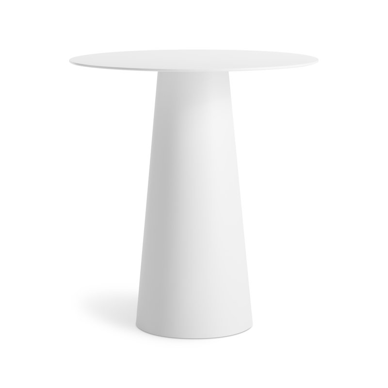 Circula Round Dining Table, White, Standard (30" Height), 36" W x 36" L