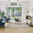 Samira Cream Pink Multi Indoor Area Rug, Transitional Flat Pile for Living Room & Bedroom- Cream, 5x7-282326284