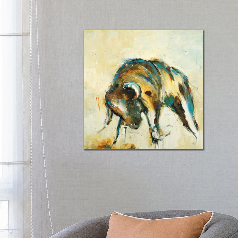 Toro by Lisa Ridgers - Wrapped Canvas Painting, 66.04 cm H x 66.04 cm W x 3.175 cm D