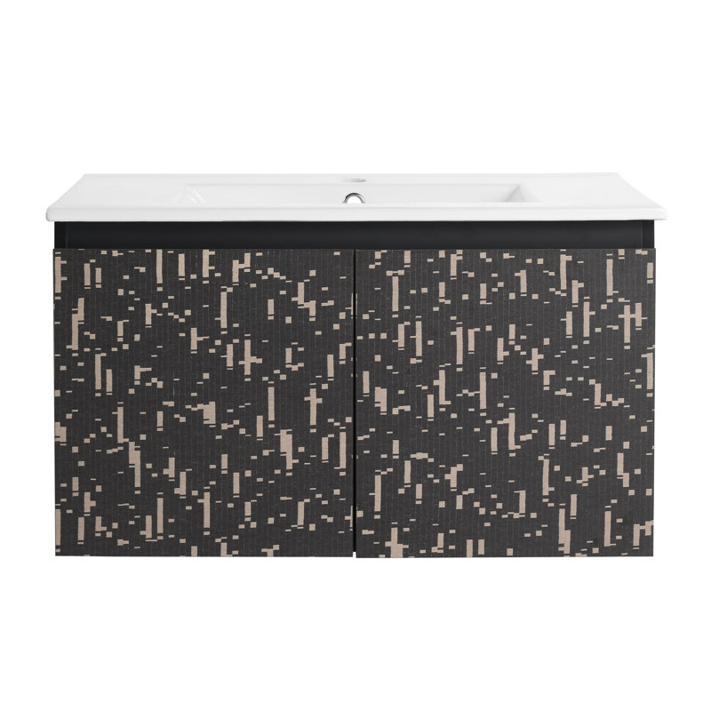 Meuble-lavabo mural flottant 30 po Cyle