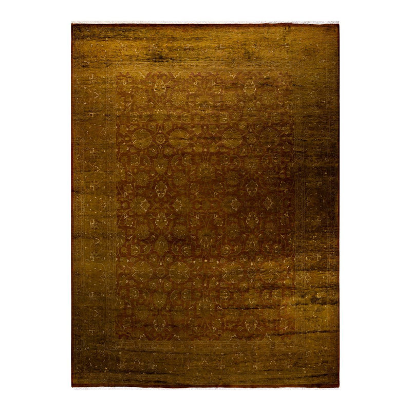 Fine Vibrance One-of-a-Kind 9'2" X 12'3" Hand Knotted Area Rug