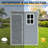 Polypropylene Outdoor Plastic Vertical Storage Shed,Kit-Perfect to Store Patio Furniture,-97829036-111565842